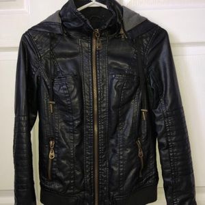 Leather Bomber Jacket